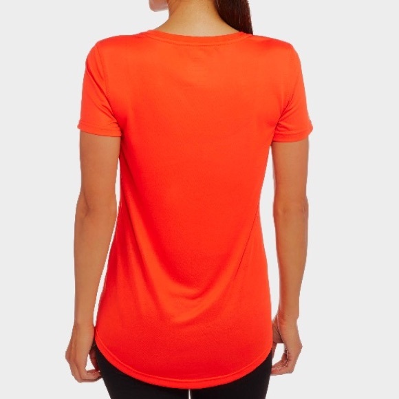 NWT DANSKIN NOW Neon V-Neck Semi-Fitted Performance Tee XS - Picture 2 of 6